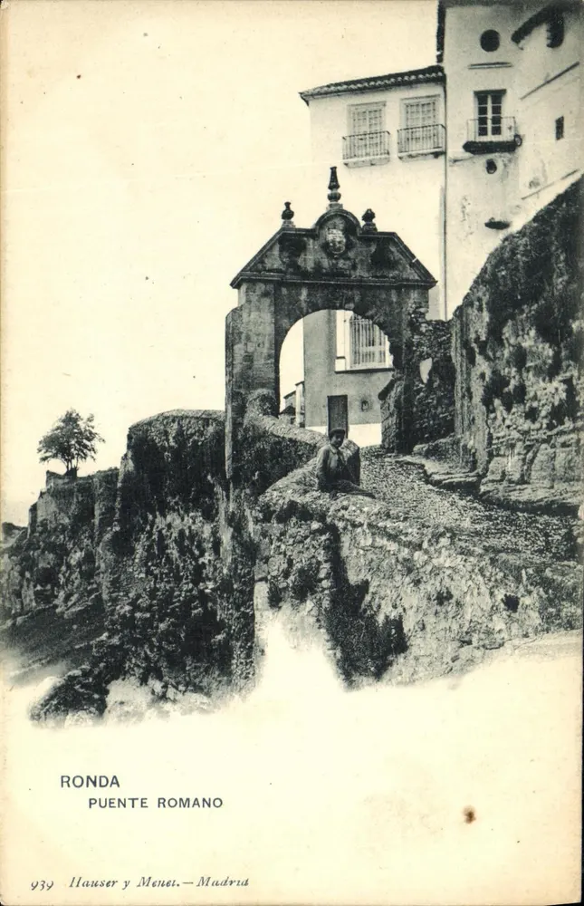 Ronda — Ponte romana — Hauser y Menet, Madrid, n° 939 - Frente
