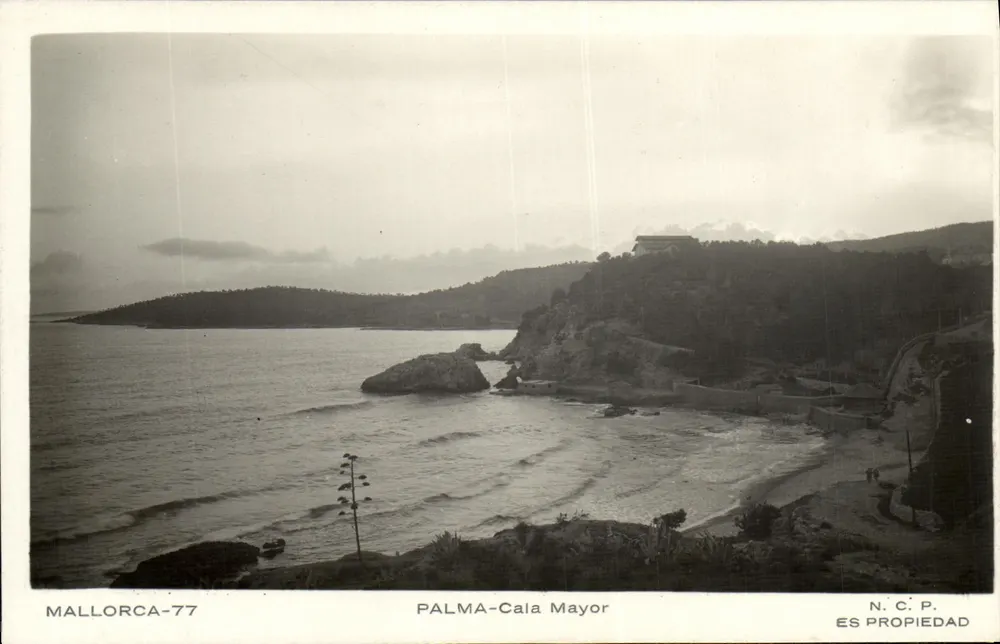 Palma-Cala Mayor — widok wybrzeża — N.C.P. ES PROPIEDAD - Awers