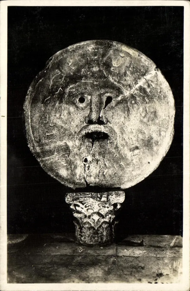 Roma - El Mascherone de la Bocca della Verità - Instituto Fotográfico Italiano - Anverso