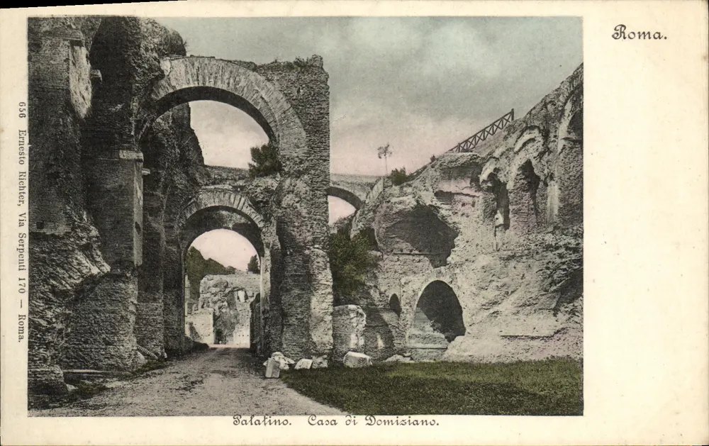 Rom — Ruinen der Casa di Domiziano (Palatino) — Enrico Niehler, n° 638 - Vorderseite