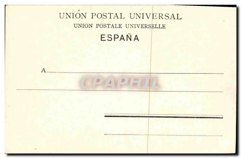 Málaga — Palacio del Obispo — widok pałacu barokowego z katedrą po prawej stronie — wydawca P.Z. n° 10578 - Rewers
