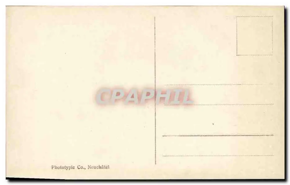 Place de la Palud — lebhaftes Marktgeschehen — Phototypic Co., Neuchâtel, n° 6476 - Rückseite