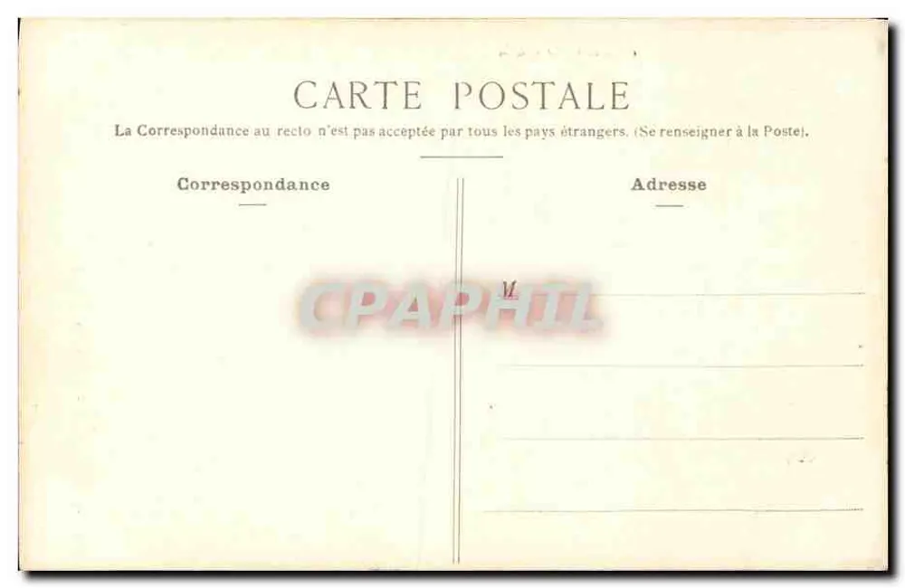 VANNES - A Igreja Saint-Patern — Coleção Villard, Quimper, n° 2382 - Verso