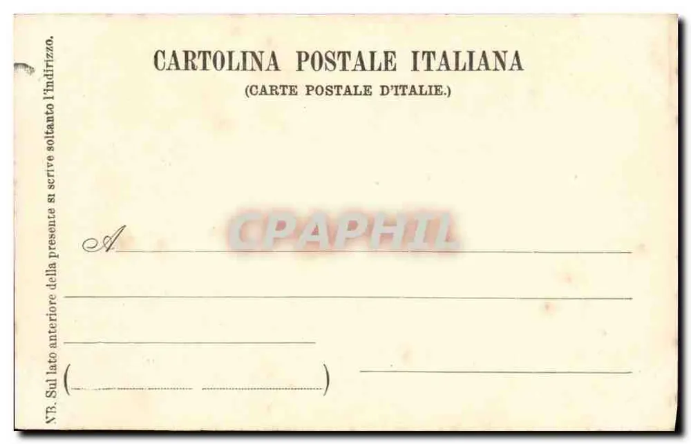 Cimitero dei Cappuccini — Roma — Ernesto Richter, Via Serpenti 170 — Roma - Verso