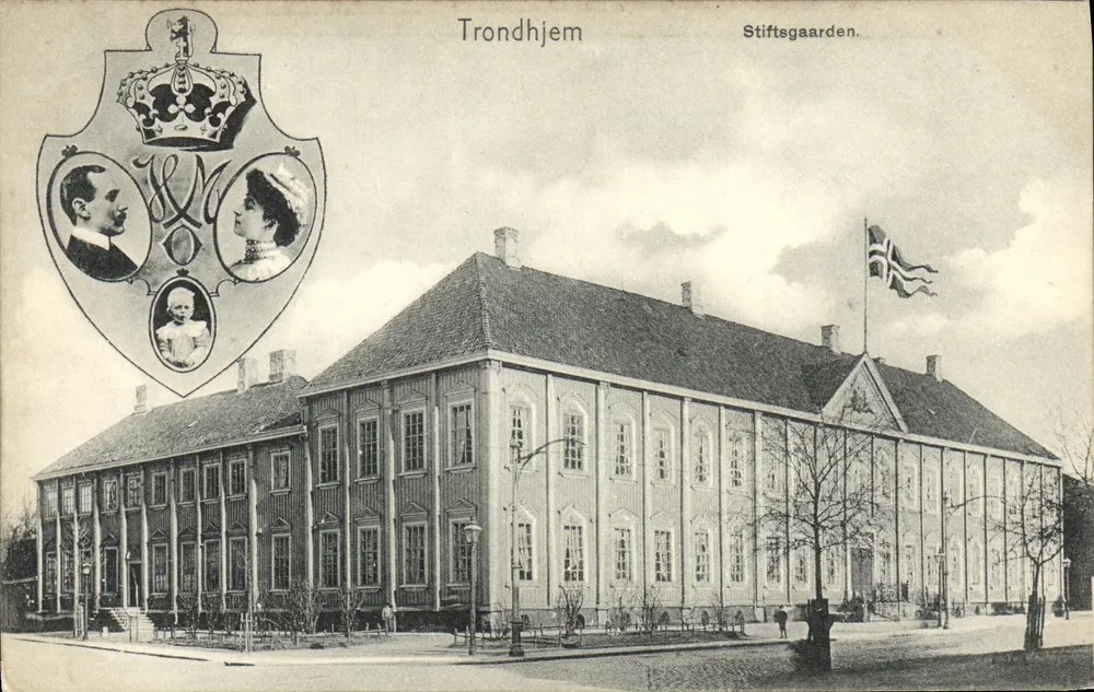 Trondheim — Stiftsgaarden — A. Holbæk Eriksen & Co. wydawca - Awers