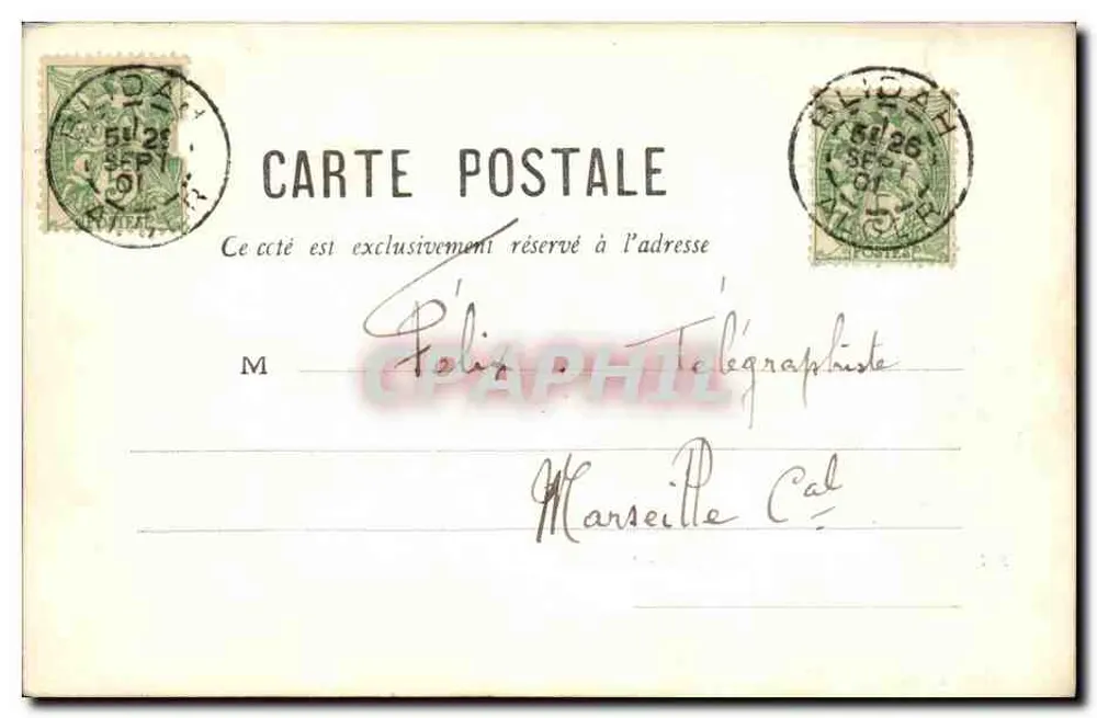 Boufarik - O Mercado — editor Geiser Alger, n° 216 - Verso