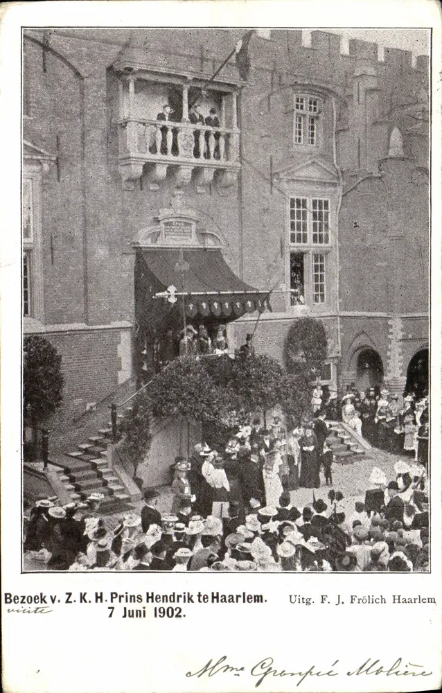 Visita do Príncipe Hendrik a Haarlem — 7 junho 1902 — editada por F. J. Frölich Haarlem - Frente