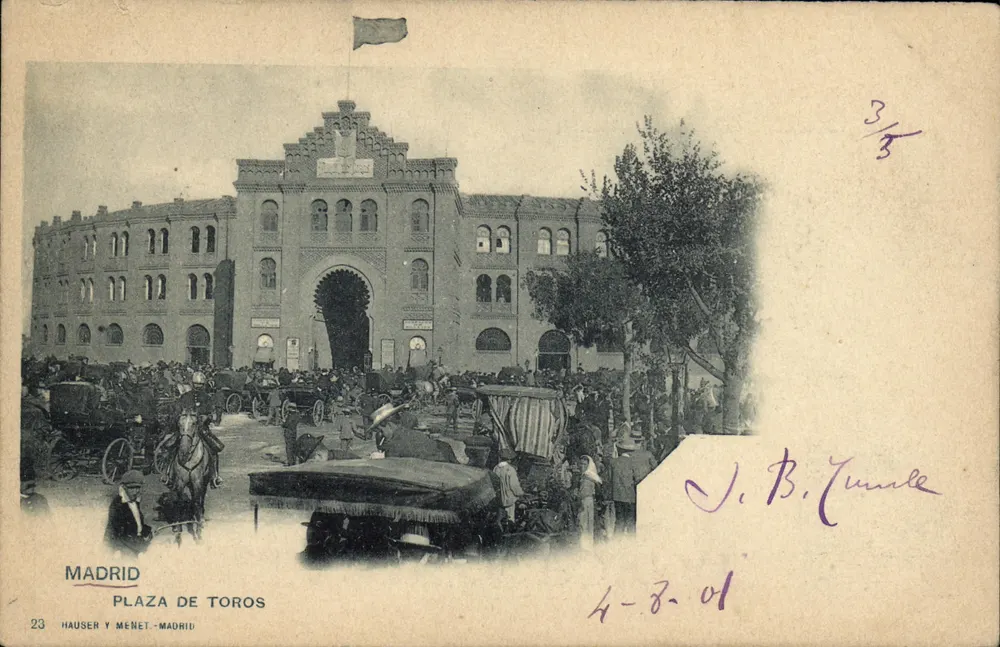 Madrid — Plaza de Toros — éditeur HAUSER Y MEÑET - MADRID, n° 23 - Frente