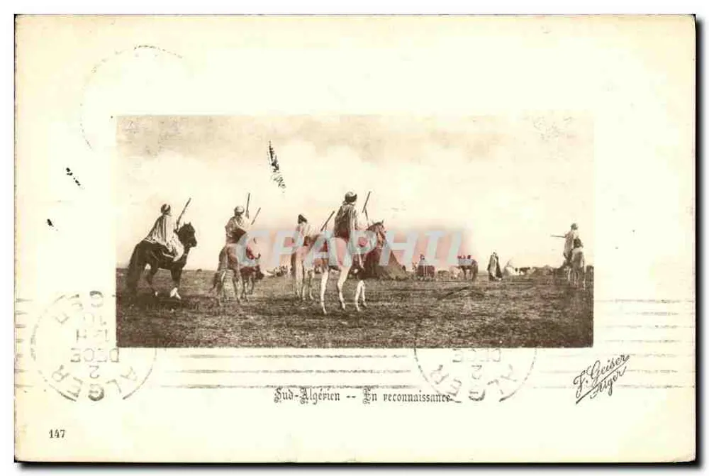 Sud-Algérien -- En reconnaissance -- F. Geiser, Alger - Frente