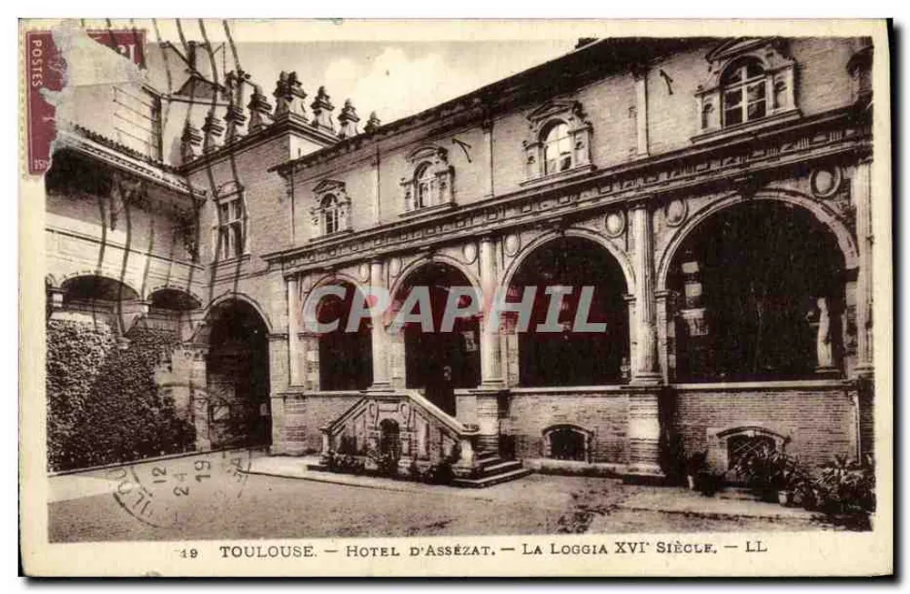 Toulouse — Hôtel d'Assézat — La Loggia XVI. Jahrhundert — LL - Vorderseite