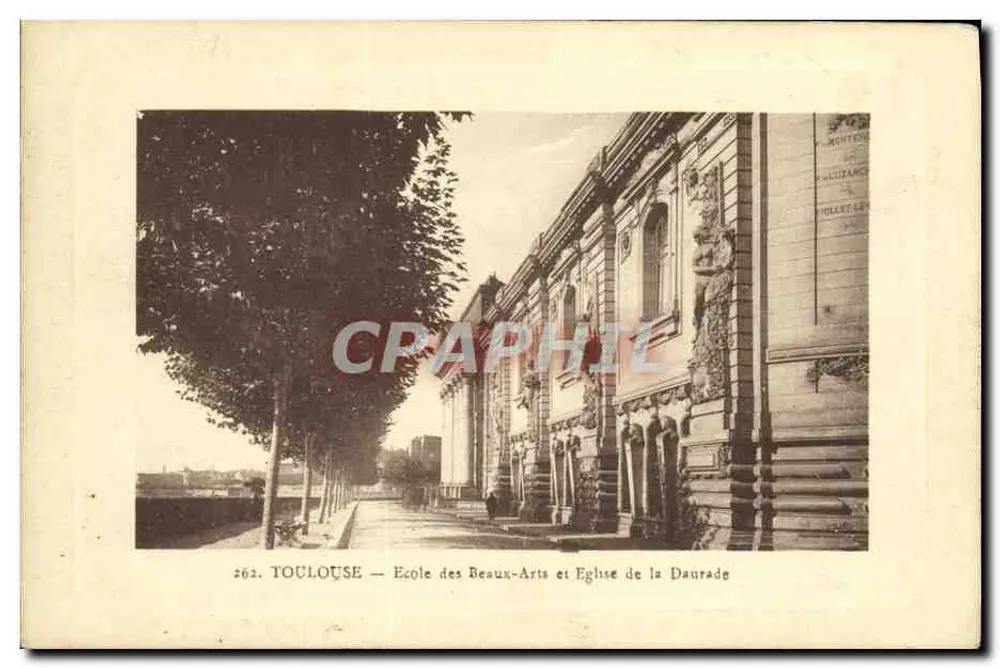 Toulouse — École des Beaux-Arts und Kirche der Daurade — J. Longi Becvel, Verleger, Toulouse - Vorderseite