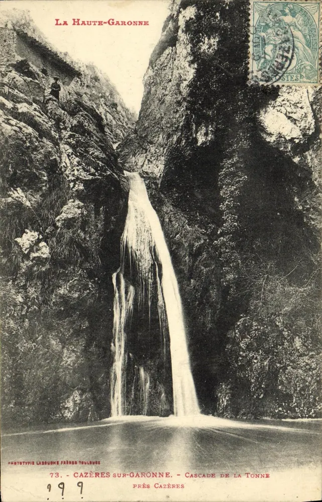 Cazères-sur-Garonne — Cascata da Tonne — Phototype Labruune Frères Toulouse - Frente