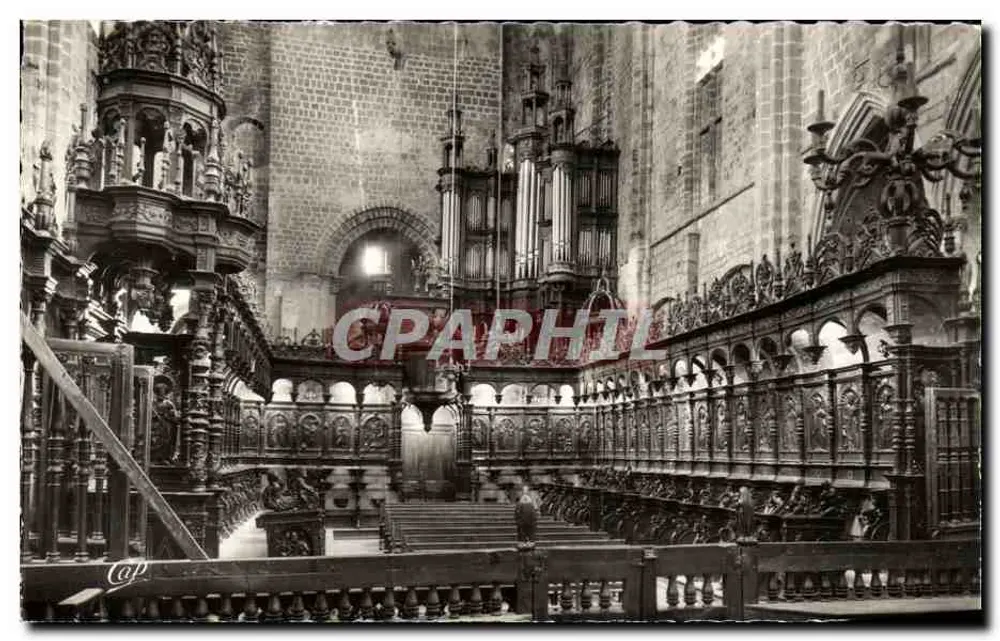 Saint-Bertrand-de-Comminges — Interior da Catedral, Os Órgãos — C.A.P., Paris - Frente