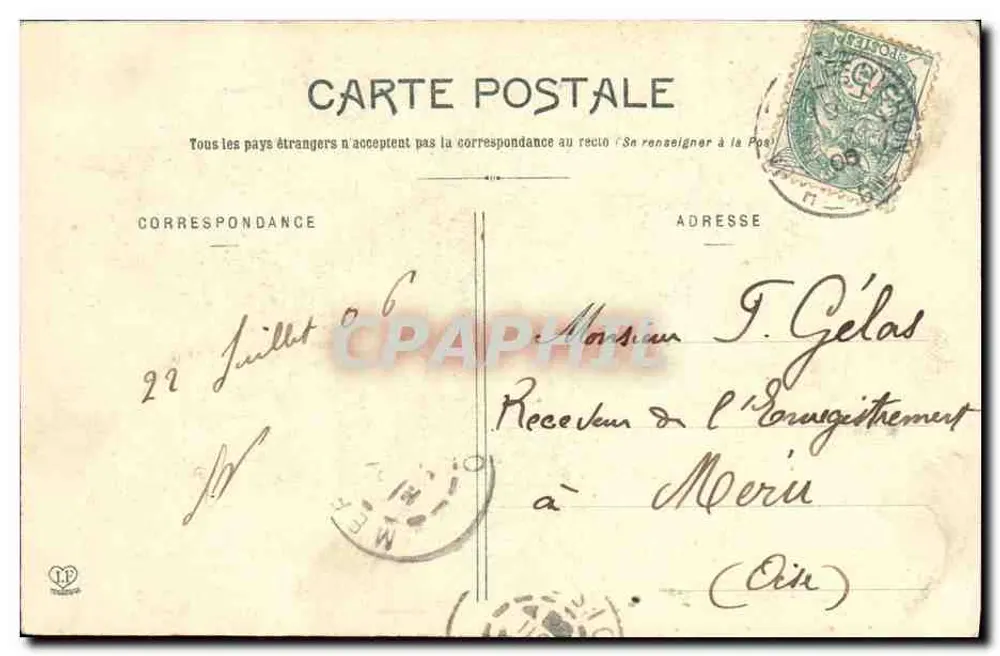 Cascata de Sourrouille — Dordogne — Fototipia Labouche frères, Toulouse - Verso