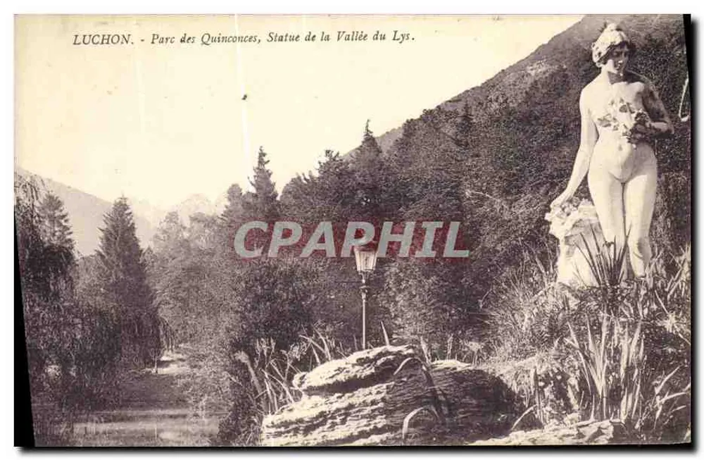 Luchon - Parc des Quinconces, Statue der Vallée du Lys - Vorderseite