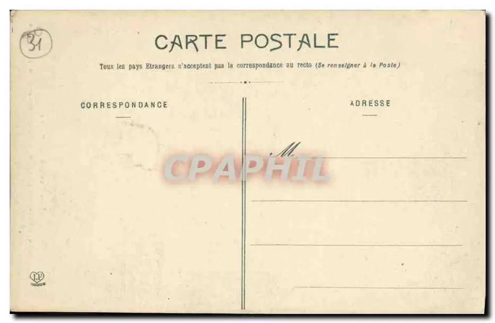 Die Pyrenäen (1. Serie) — Route der Tal der Lys — Gouffre Marin-Louis — Verlag: Laroche Frères Toulouse - Rückseite