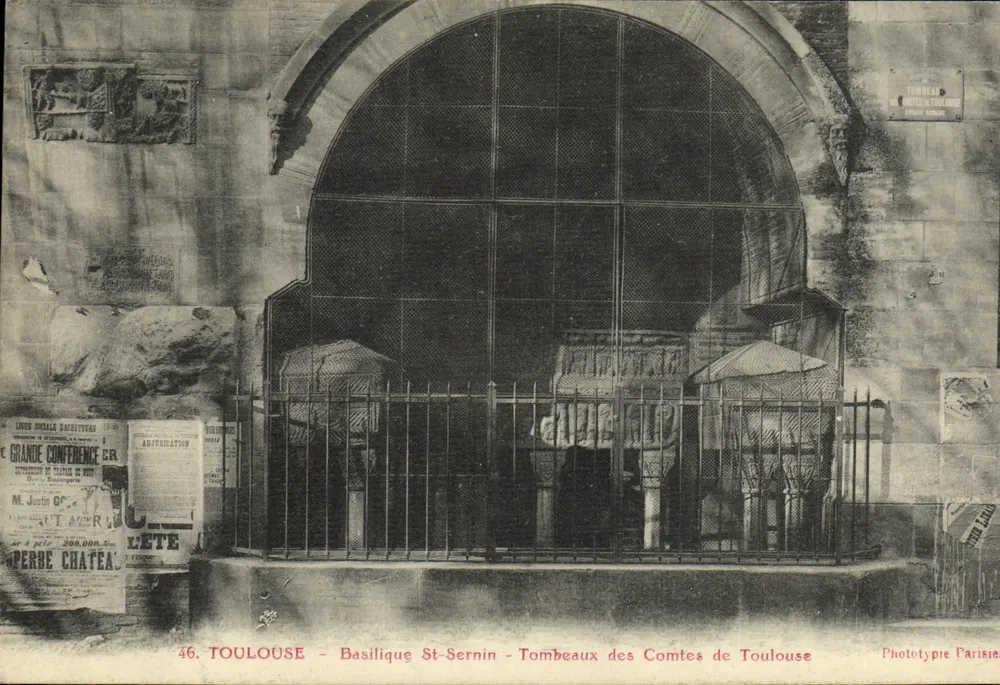 Toulouse — Basilika St-Sernin — Gräber der Grafen von Toulouse - Vorderseite