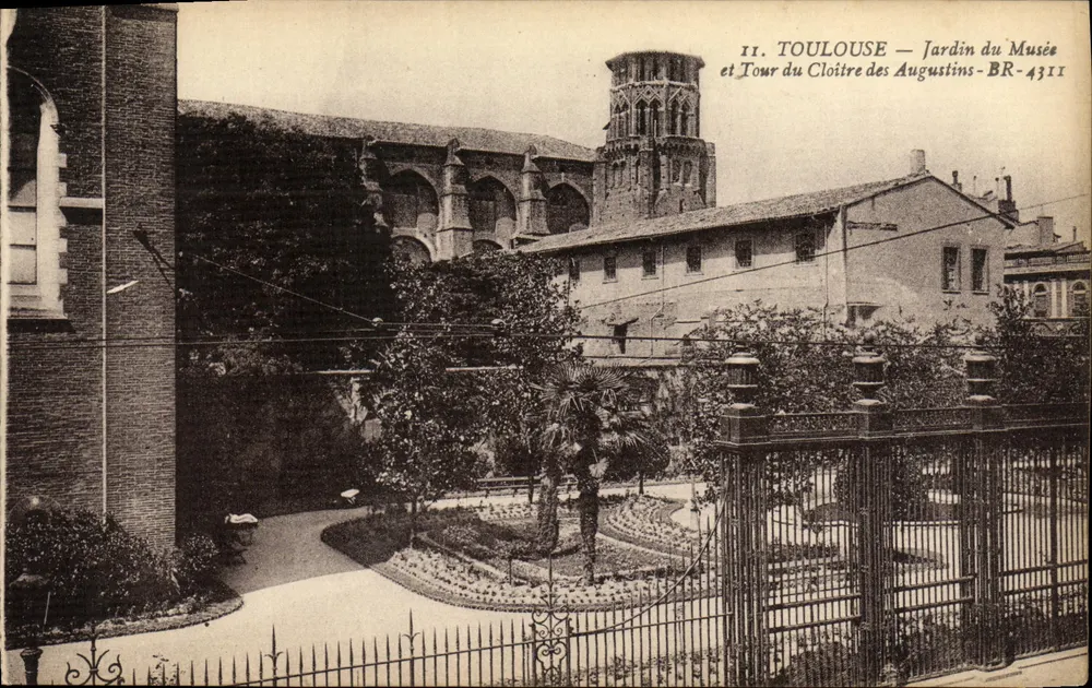 Toulouse — Garten des Museums und Turm des Cloisters der Augustiner — BR-4311 - Vorderseite