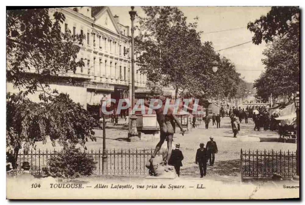 Toulouse — Allées Lafayette, Ansicht vom Square — LL. - Vorderseite