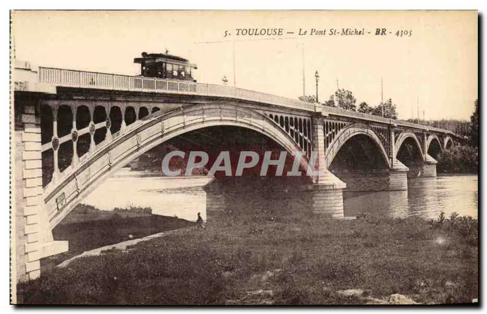 Toulouse — O Ponte Saint-Michel — BR 4305 - Frente