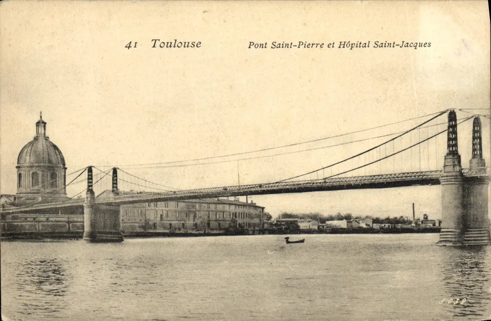 Toulouse — Pont Saint-Pierre und Hôpital Saint-Jacques — unbekannter Verlag, Nr. 41 - Vorderseite