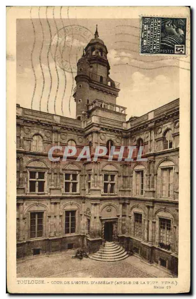 Toulouse - Cour de l'Hôtel d'Assézat (angle de la Tujup) — Hélio 19, Verlag Hélio - Vorderseite
