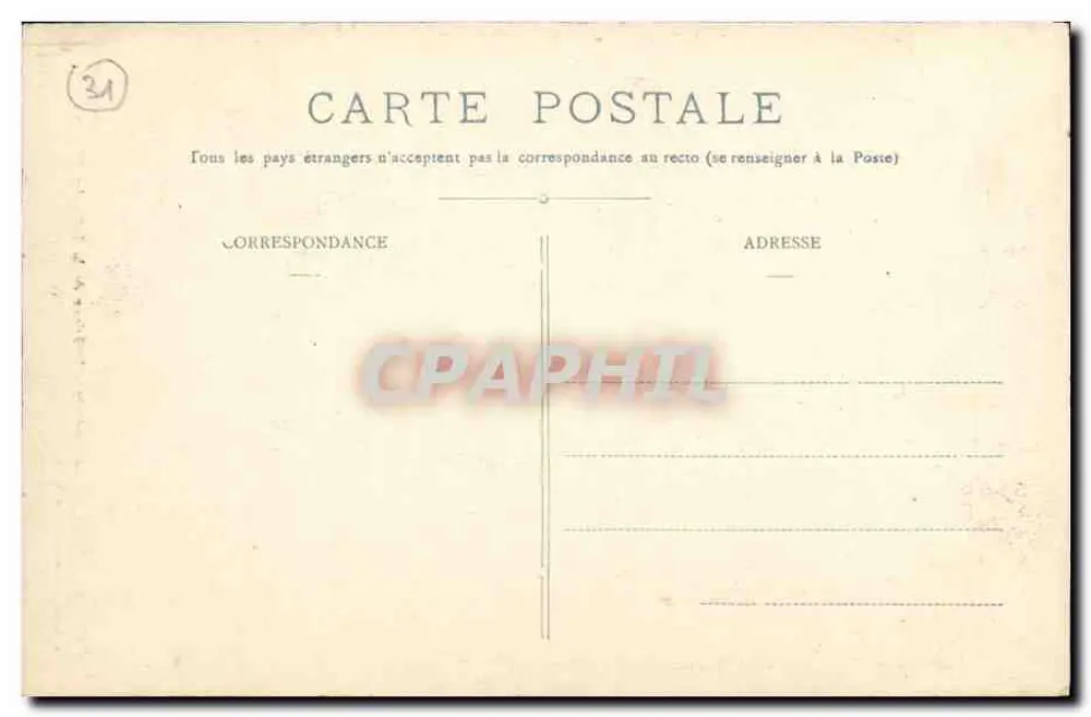 Toulouse — Das Capitole — Innenansicht der Salle des Illustres — J. Lougè Béchel, Verlag Toulouse - Rückseite