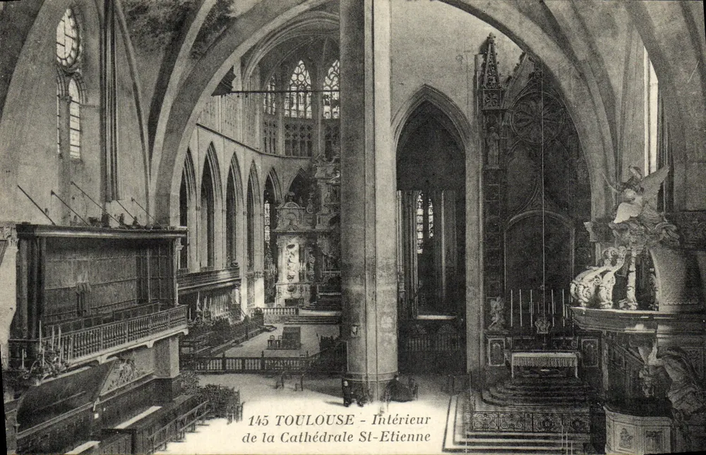 Toulouse - Innenansicht der Kathedrale Saint-Étienne — unbekannter Verleger, Seriennummer 145 - Vorderseite