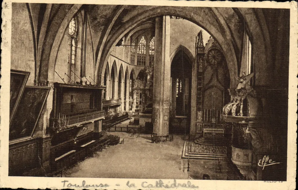 Toulouse - A Catedral — Héliogravure 'Elfe' n°13 - Frente