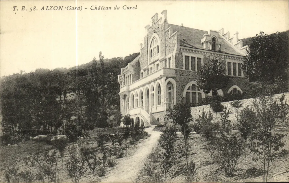 Alzon (Gard) — Château du Curel — T.B. 58 - Frente