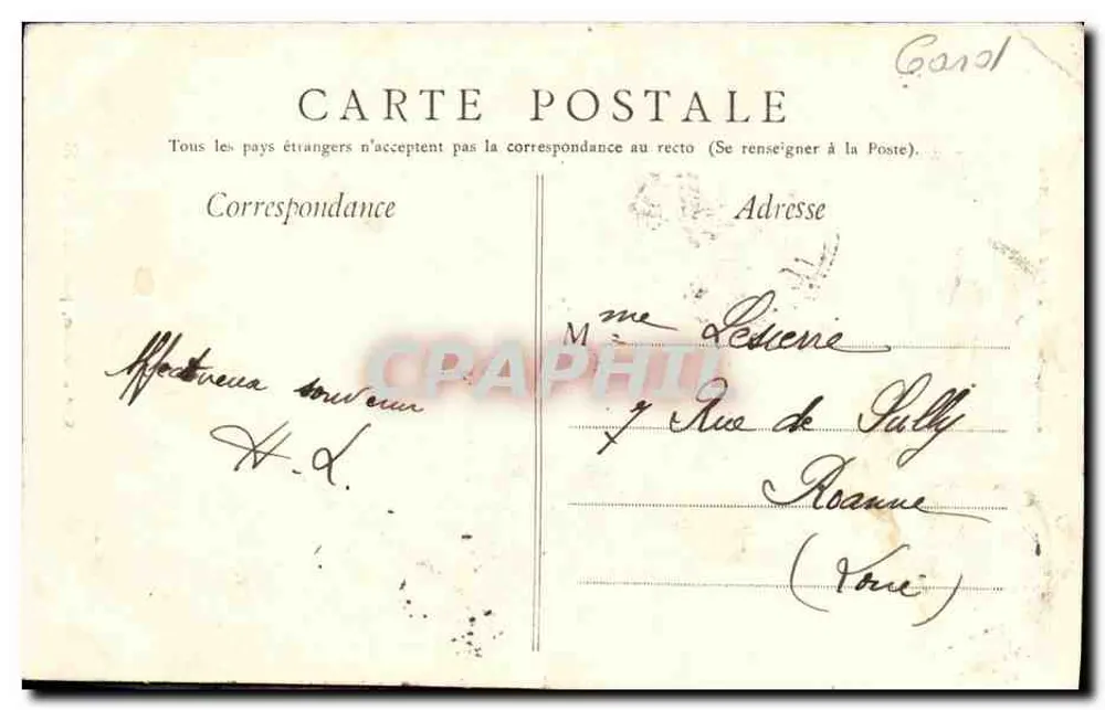 Nîmes — Torre Magne — Ch. Bernheim, fot. editor O. Jules, Nîmes - Verso