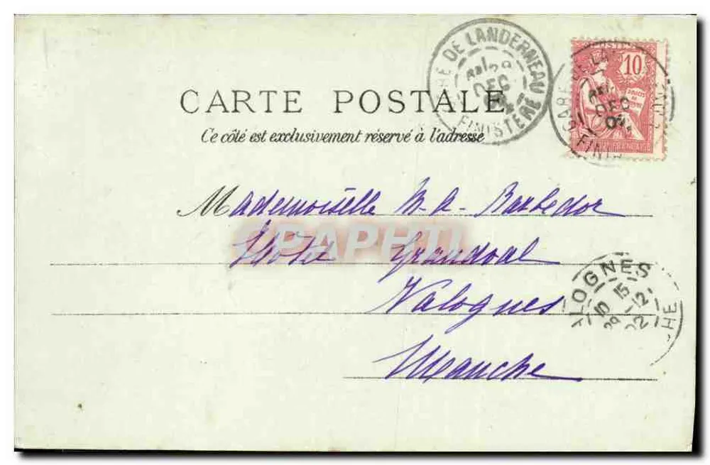 La Roche-Maurice — Allgemeiner Blick auf das Tal des Elorn — Verlag Villamit Quimper, Nr. 617 - Rückseite