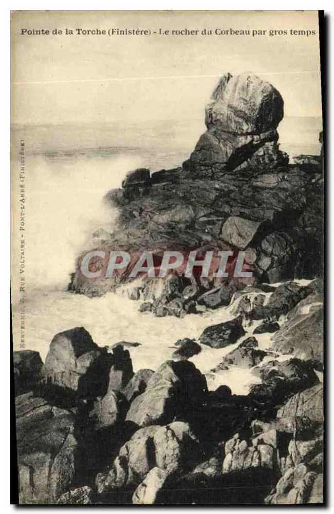 Ponta da Torche (Finistère) — O rochedo do Corvo em tempo forte — Renvennic & Rue Voltaire, Pont-L'Abbé (Finistère) - Frente