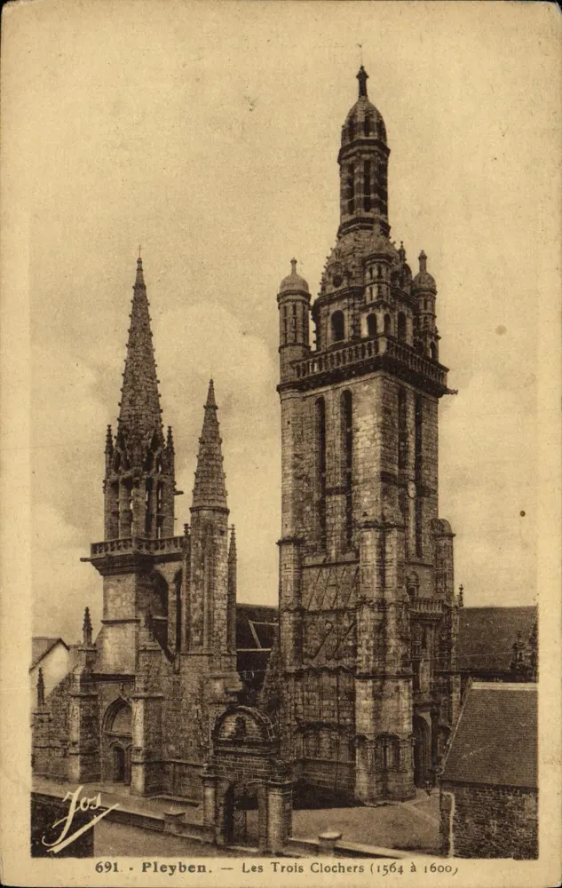 Pleyben — Os Três Sinos (1564 a 1600) — Jos - Frente