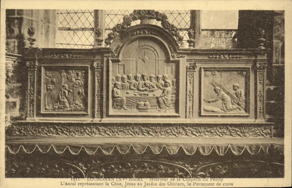 El altar de la Capilla del Penitente en Lockronan — siglo XV — Le Doaré, Châtennain - Anverso