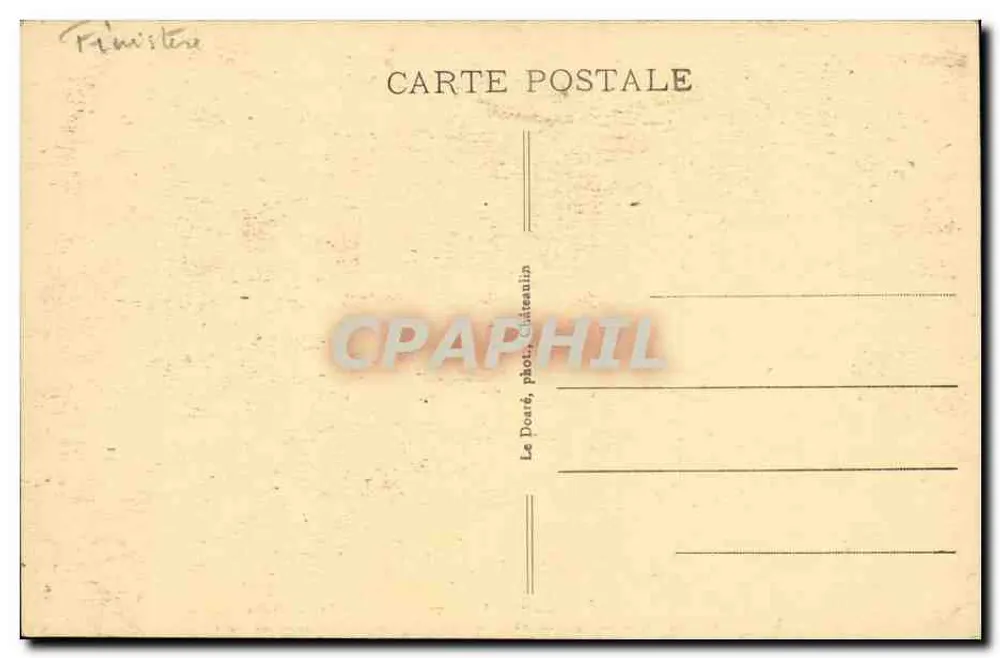 El altar de la Capilla del Penitente en Lockronan — siglo XV — Le Doaré, Châtennain - Reverso