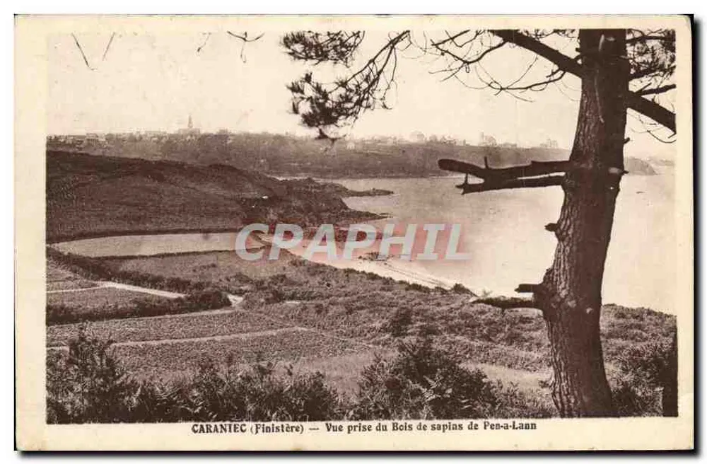 Carantec (Finistère) — Ansicht aus dem Kiefernwald von Pen-a-Lann - Vorderseite