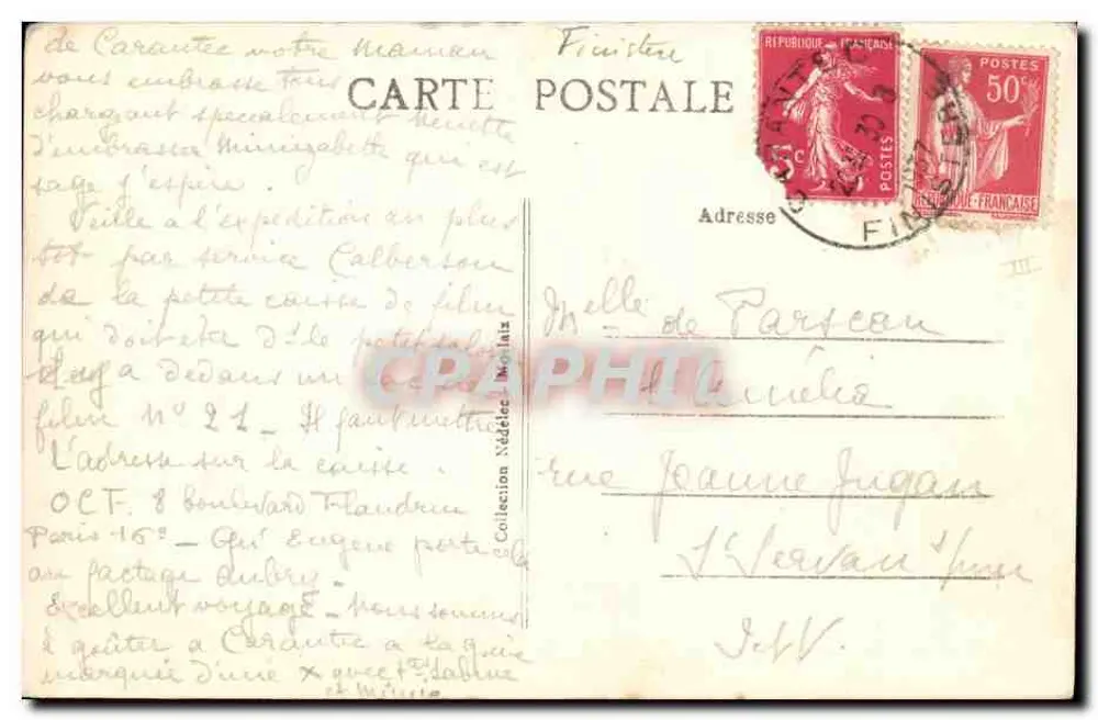 Carantec (Finistère) — Ansicht aus dem Kiefernwald von Pen-a-Lann - Rückseite
