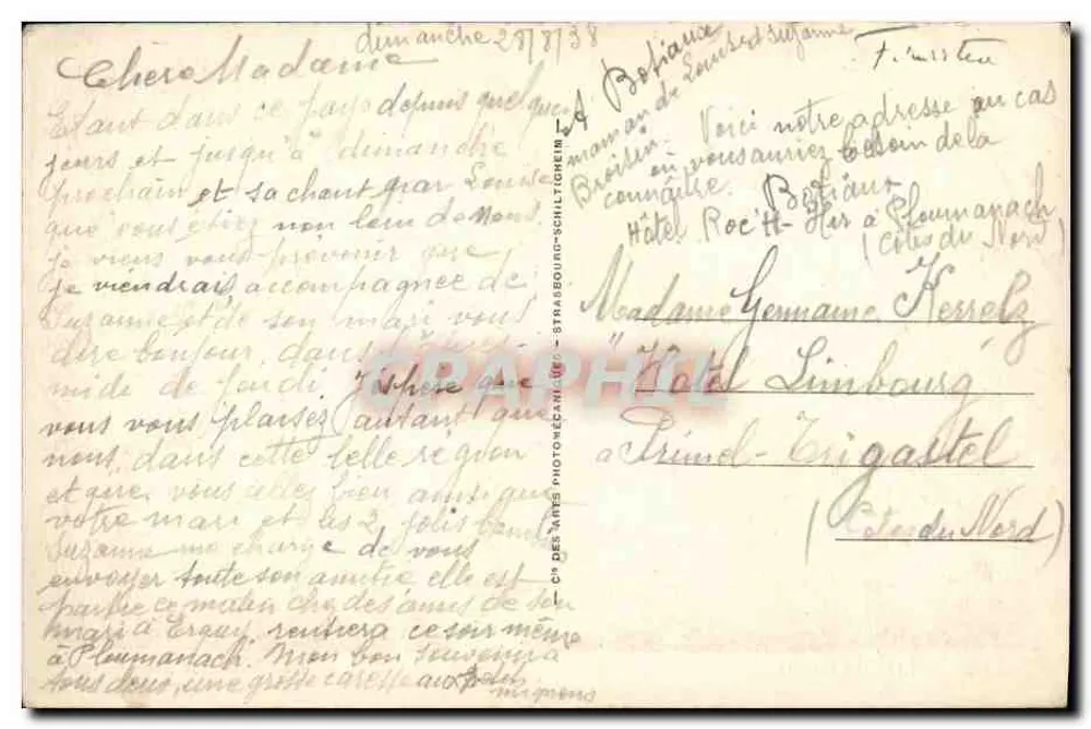 PLOUMANACH — O farol em tempestade — ND.125 - Verso