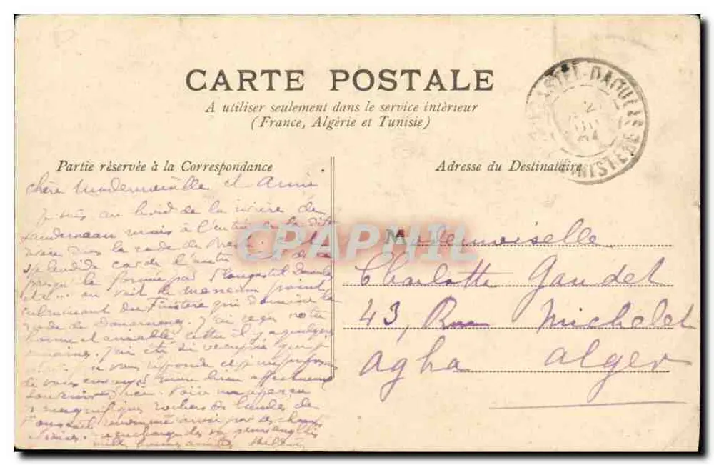 PLOUGASTEL - Rochers du Passage — G. B. Brest, n°83 - Verso