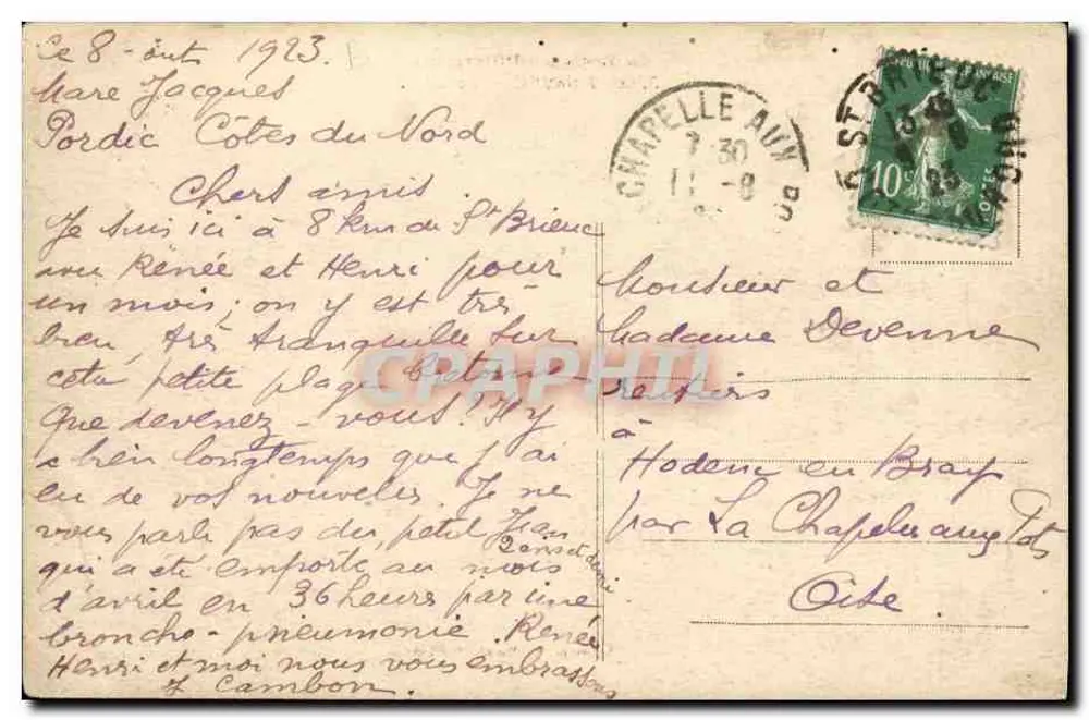 PORDIC — O porto — A Bretanha Pittoresca - Verso