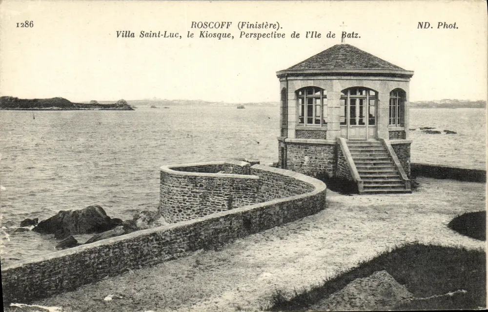 Roscoff (Finistère) — Villa Saint-Luc, der Kiosk, Perspektive der Île de Batz — ND. Phot. - Vorderseite