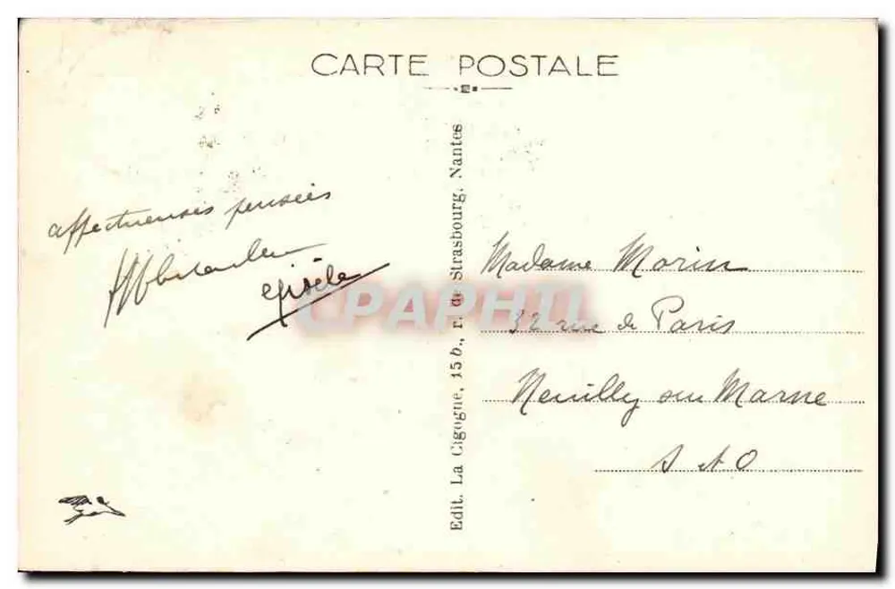 Roscoff — O Forte — Editor La Cigogne, Nantes - Verso