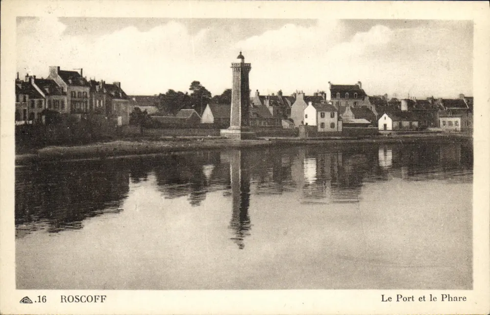 Roscoff — O Porto e o Farol — Editor: Cie des Arts Photomécaniques, n°16 - Frente