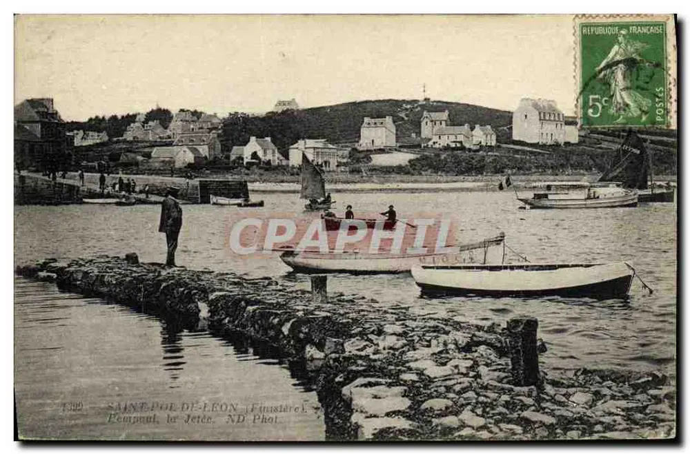 Saint-Pol-de-Léon (Finistère) — O Molo — ND Phot. - Frente