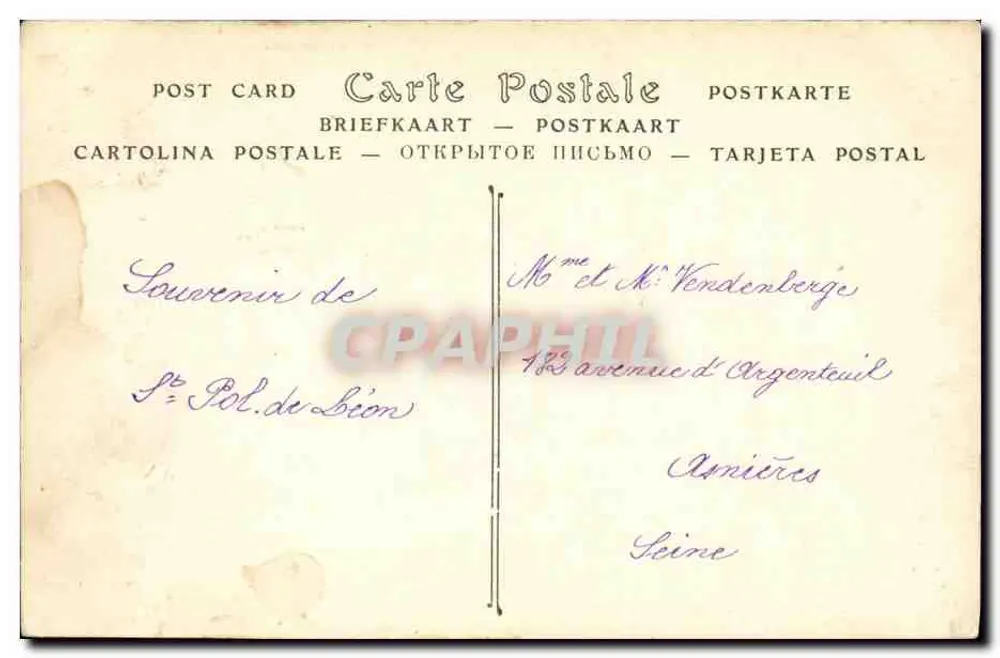 Saint-Pol-de-Léon (Finistère) — O Molo — ND Phot. - Verso