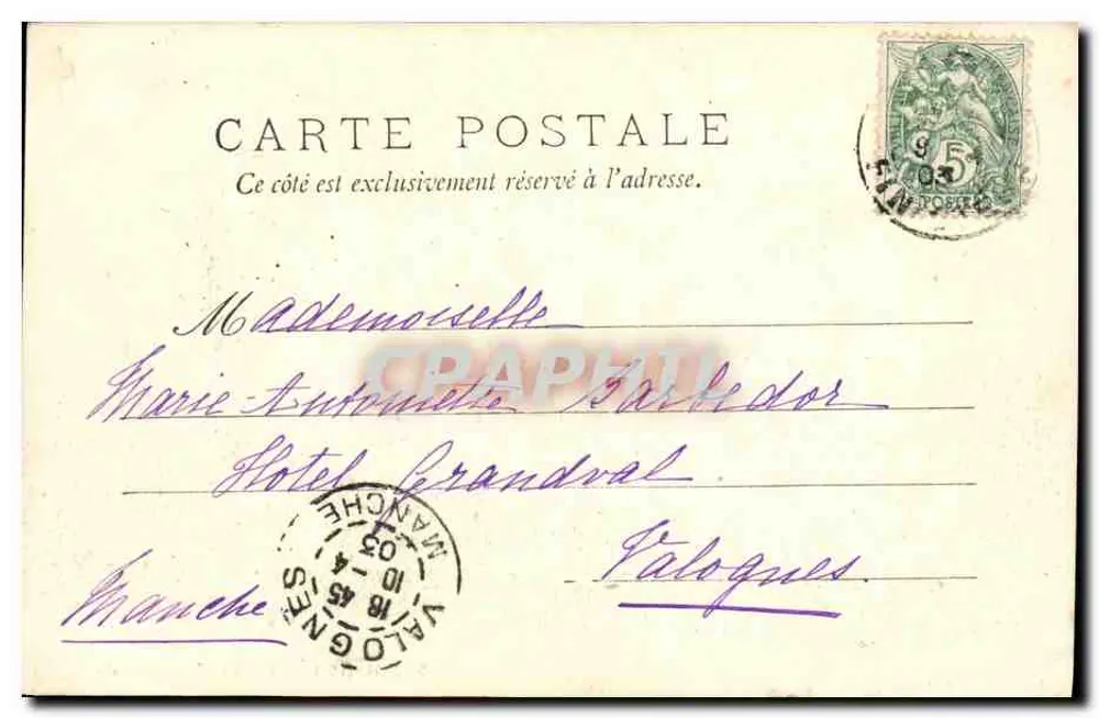 St-POL-DE-LÉON — 83 — Vista geral — Andrieu, Édit., Morlaix - Verso