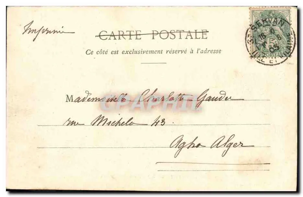 Saint-Pol-de-Léon - Calvário mas afetador — Coleção A. Waron, St-Brieuc, n° 416 - Verso
