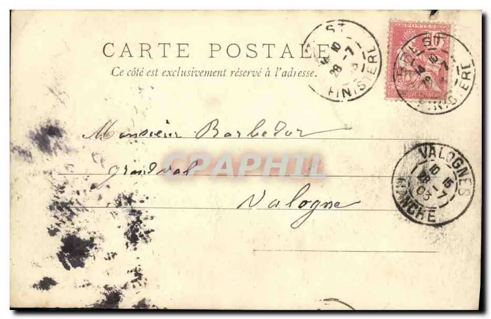St-Pol-de-Léon — Dolmen — Editore Andréieu, Morlaix - Verso
