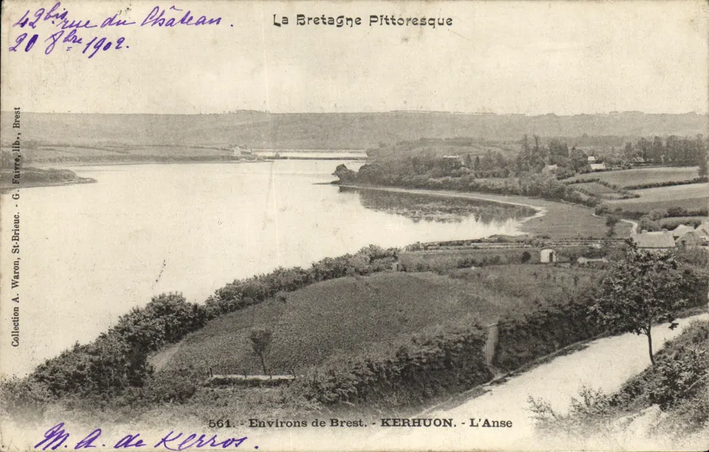 Kerhuon - L'Anse — Arredores de Brest — G. Farrow, St-Brieuc, n° 561 - Frente